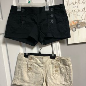 2 Express linen sailor shorts
